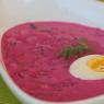 Cold borscht with beets