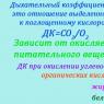 Амьсгалын коэффициентийг тодорхойлох Амьсгалын коэффициент түүний утгын утга