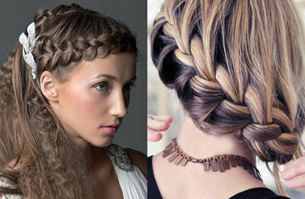 2 Braids On Medium Hair Hairstyle Of Greek Goddesses Spit